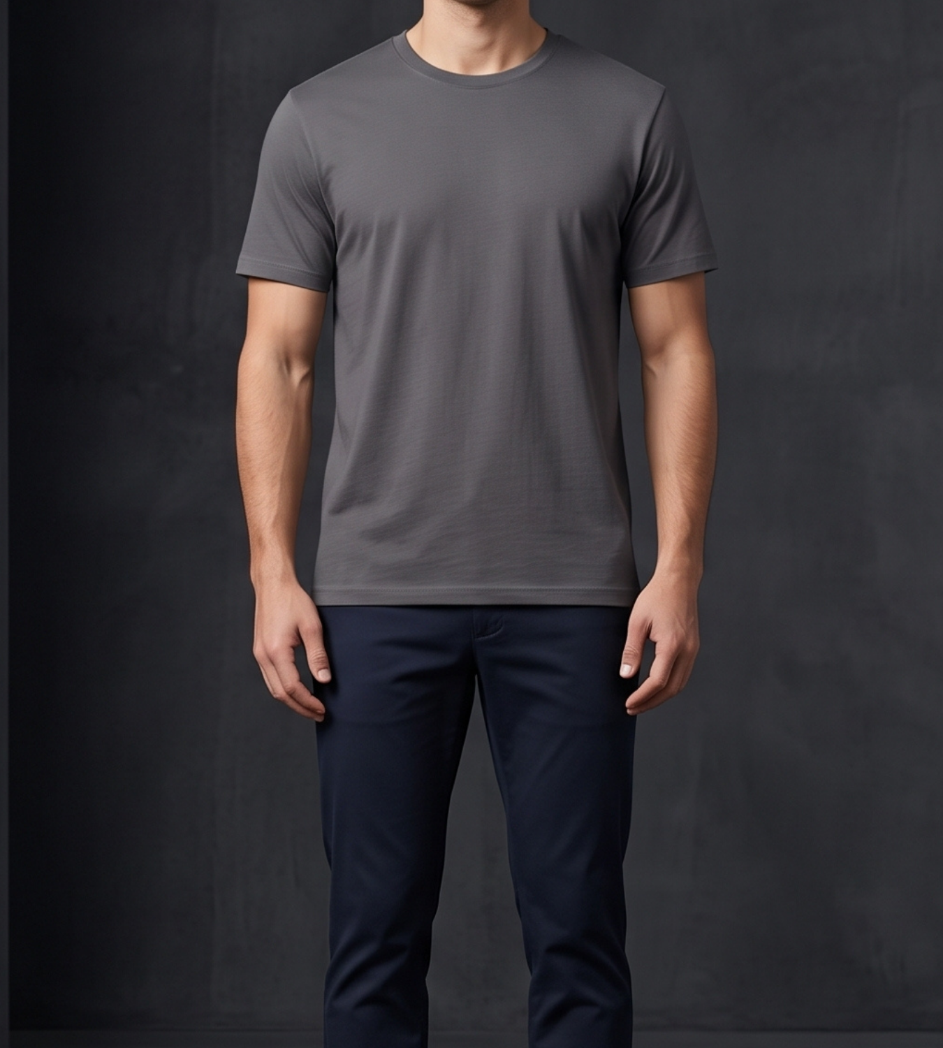 Round Neck Plain T Shirt